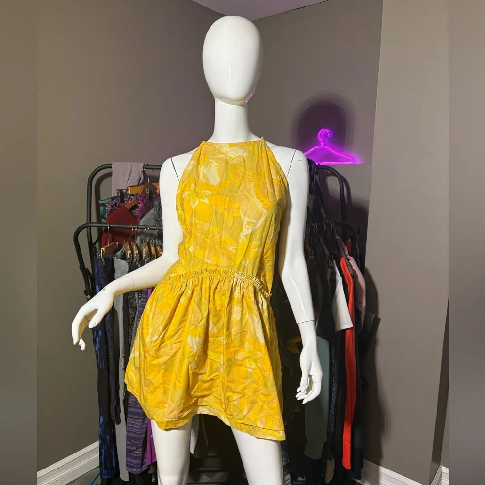 free people deserted island mini dress Free People Deserted Island Mini Dress Rainforest Combo Small NWT Summer Beach